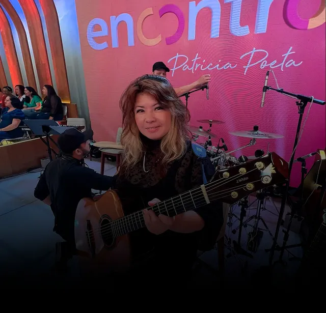 Mônica no programa Encontro
