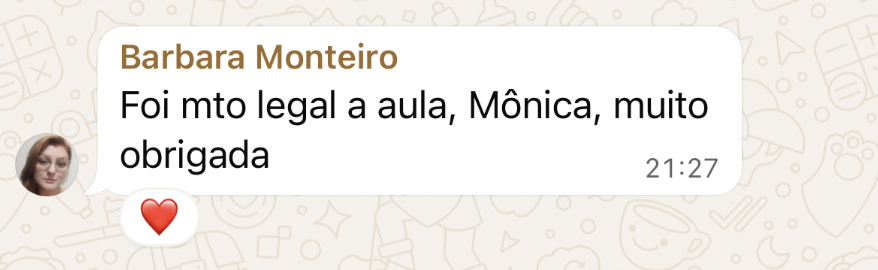 Depoimento de Barbara Monteiro